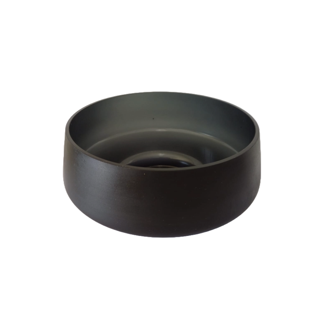 Frosted Black Centerpiece Bowl