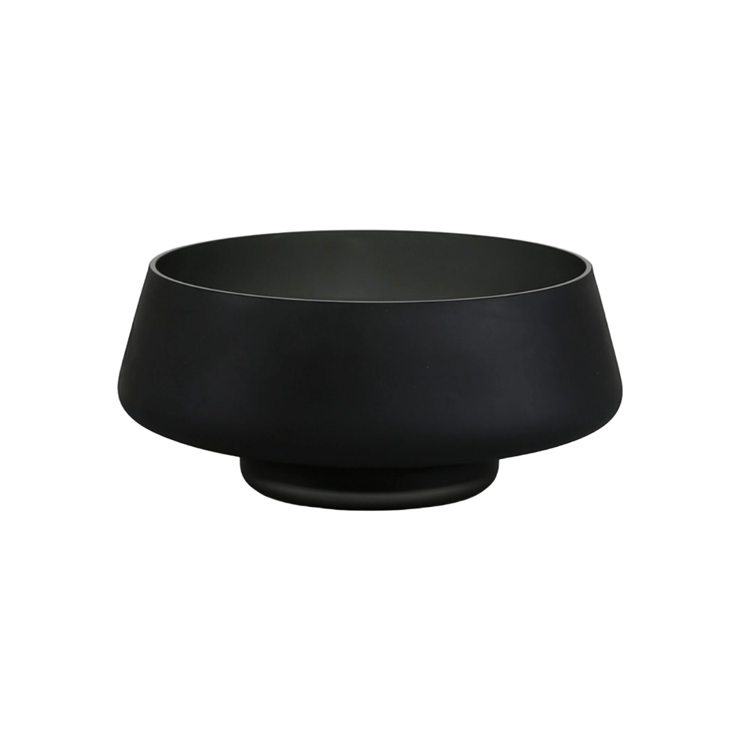 Frosted Black Centerpiece Bowl