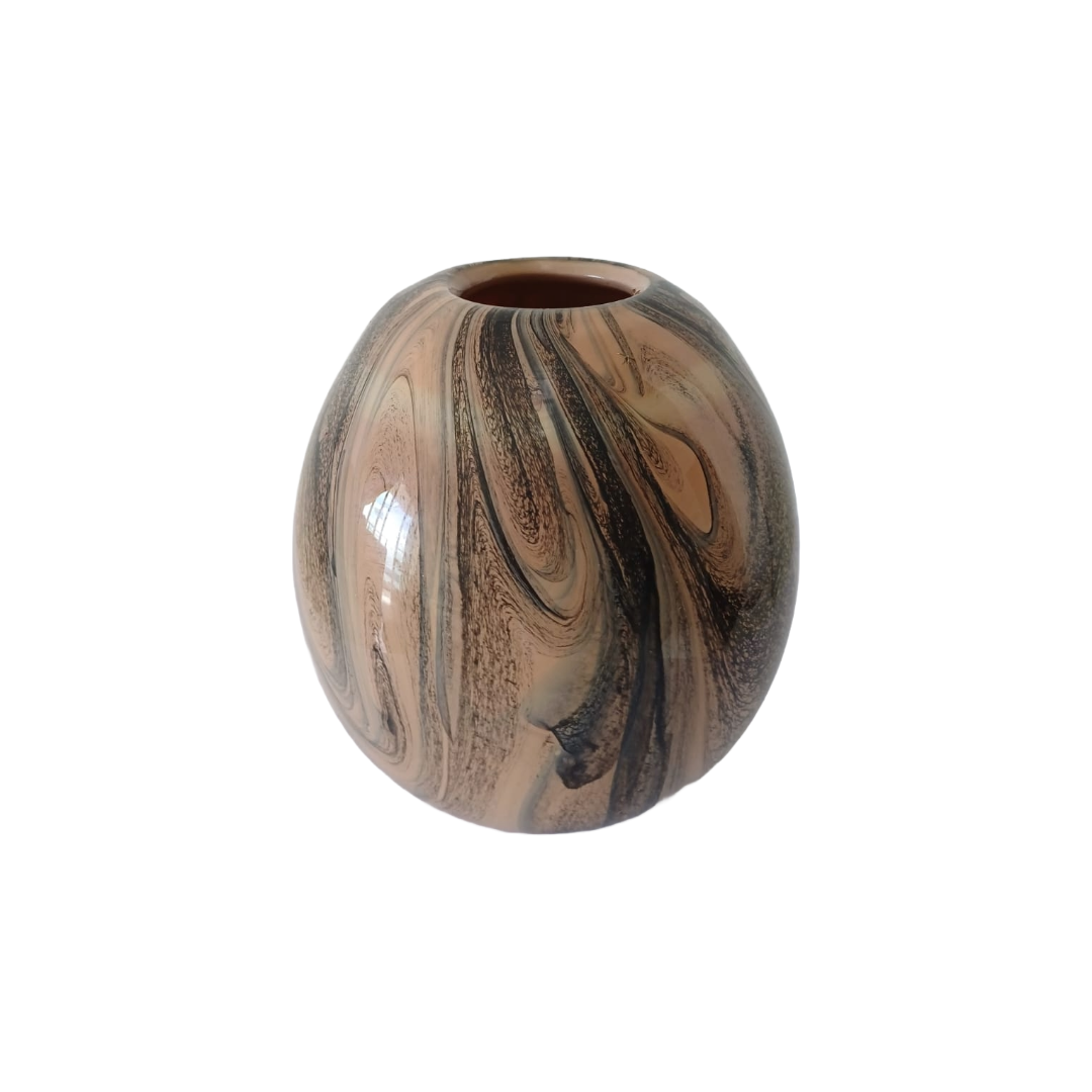 Hazel Marbled Glass Vase