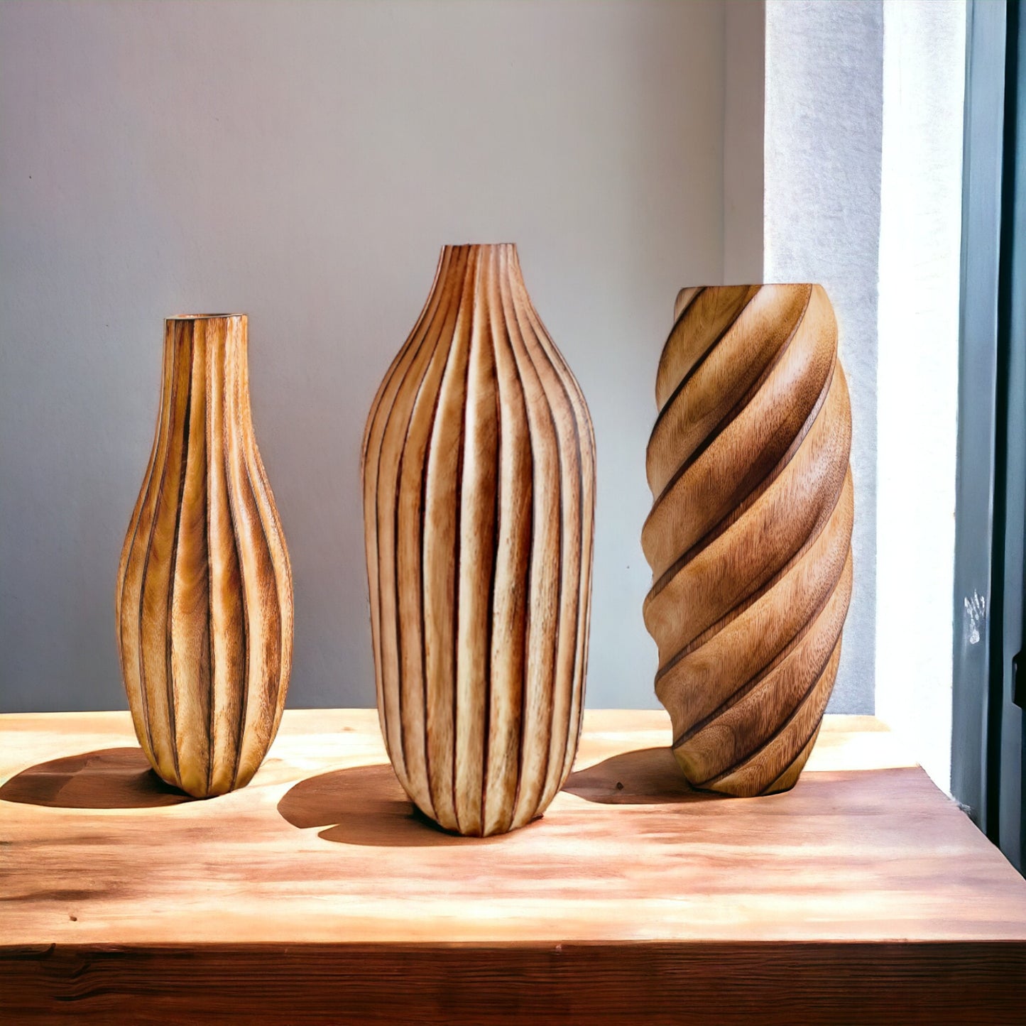 Mangoville III Wooden Vase