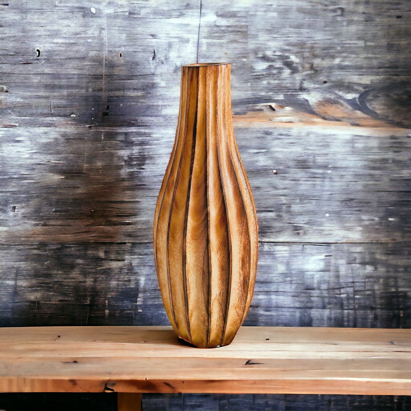 Mangoville I Wooden Vase