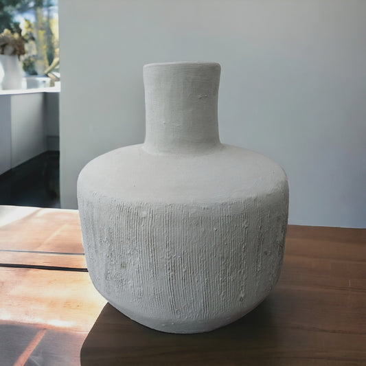 Maya VI Terracotta Textured Large Vase