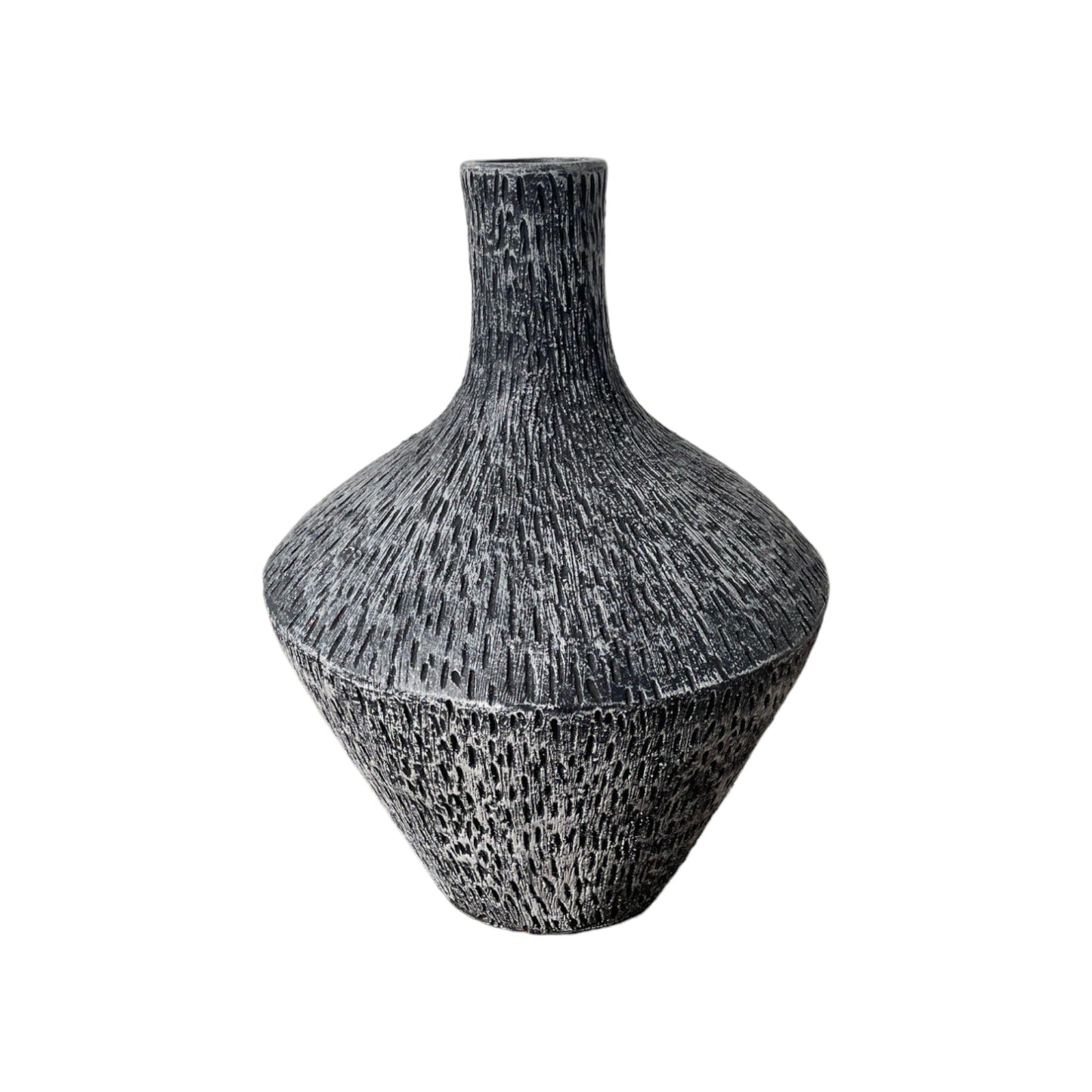 Maya I Textured Terracotta Vase