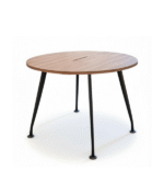 Round Huddle Table with Integrated Power